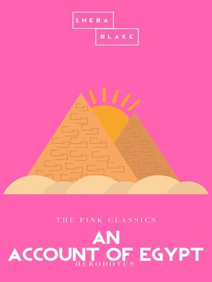 cover image of An Account of Egypt | the Pink Classics
